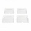BSTiltion Acrylic Desktop File Organizer Efficient Transparent Storage Tray for A4 Letter Desk Office (4 Layers)