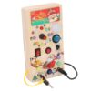 BSTiltion Busy Toddler Board with 8 LED Switches