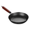 BSTiltion Cast Iron Skillet Cast Iron Frying Pan Cookware Pan Even Heating Flat Bottom Non Stick Ergonomic Handle [placeholder] with Comfortable Handle for Daily Home C