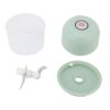 BSTiltion Electric Compact Garlic Chopper Efficient Multifunctional Kitchen Tool for Garlic Onion Nuts (Light Green)