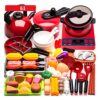 BSTiltion Kitchen Set for Kids, High Simulation Cooking Toys, Rounded (61