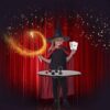 BSTiltion Magician Tricks Toys Set for Magical Wand and CupBalls for