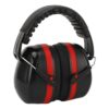 BSTiltion Noise Blocking Earmuffs, Size Adjustable Protection (Black Red)