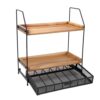 BSTiltion Seasoning Storage Rack Sturdy Countertop Shelf for Kitchen Cabinet Pantry, Easy Maintenance for Home Organizer Station