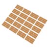BSTiltion Wooden Label Sticker Set, Durable Adhesive Name Tag Stickers for Organizing Homes, Kitchens, Offices - Pine Wood, 120PCS