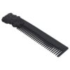 BSTiltion Zinc Alloy Hair Comb, Portable Lightweight Design (Black)