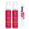 BTL Foam Wrap Lotion 2-Pack 8 fl oz with Braider Pin Tail Comb