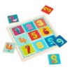 B. toys Count n' Doodle Magnetic Number Puzzle Wooden 2-in-1 Board, Numbers
