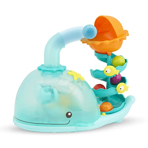 B. toys – Musical Whale Ball Popper with Lights – Developmental Sensory and Fine Motor Development – Baby Toy with 5 Balls – Babies, Toddlers – Poppity Whale – 9+ Months