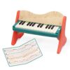B. toys Wooden Piano, Mini Maestro with Color-Coded Songbook