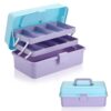 BTSKY 3-Layer Plastic Dividing Storage Box Craft Organizer and Storage
