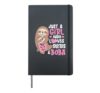 Bubble Just A Girl Who Loves Sloths & Boba Tea Hardcover Journal, Black