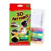 Bubble Paint Pens, 6 Pieces Heat Activated Washable Markers, 3D Paint Pens