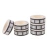 BUGUUYO 6 Rolls Vintage Filmstrip Border Washi Tape, Self-Adhesive Paper