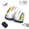 Bulgeiy A8 Waterproof Pill Organizer Set with 14 Pill Pouches for Travel