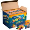 Bulk Crayons (720 Count) Party Favors & Classrooms, 120 Packs of 6 Colors