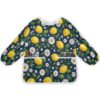 Bulletgxll Lemon Daisy Kids Art Smock Waterproof Artist Painting Aprons Long Sleeve with 2 Pockets for Age 2-6 Years