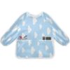 Bulletgxll Sky Cloud Kids Art Smock Waterproof Artist Painting Aprons Long Sleeve with 2 Pockets for Age 2-6 Years