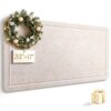 Bulletin Board, 35 X 17 inches Decorative Felt Cork Board Alternative with Pushpins, Foldable Felt Notice Pin Board Photo Display Board for Office Home School Wall (Oatmeal, 35x17 inches)
