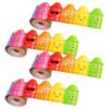 Bulletin Board Border Stickers 4 Rolls 4 Coated Paper, Scalloped