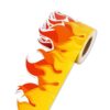 Bulletin Board Border Trim for Classroom Notice Board Chalkboard Whiteboards Flame Patterned Border Trim Wall Sticker Decorative Classroom Supplies