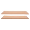 Bulletin Board Rectangular Cork 2pcs Self-Adhesive