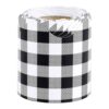 Bulletin Board Trim Sticker Black White Checkered Scalloped for Classroom