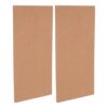 Bulletin Board Wall Panel 2pcs Cork Rectangular Self-Adhesive