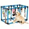 Bullro Blue Puppy Play Gym with 12 Hanging Toys (Blue)