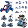 Bundle - 2 Items: Sillbird 12-in-1 Solar Robot Toys & Robot Building Kit with Remote Control for Boys Ages 8-14, Birthday Creative Gifts for Kids, Christmas STEM Robotics Technic Toy
