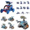 Bundle - 2 Items: Sillbird 12-in-1 Solar Robot Toys & Robot Building Kit with Remote Control, Christmas STEM Robotics Technic Toy for Boys, Birthday Creative Gifts for Kids Ages 8-14