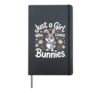 Bunny Art For Women Girls Mom Rabbit Hare Easter Bunny Hardcover Journal, Black