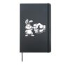 Bunny Fist Bump Cute Rabbit Easter Friendship Hardcover Journal, Black