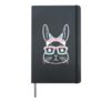 Bunny Rabbit Trans Bandana Glasses Esaster Transsexual Pride Hardcover Journal, Black