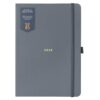 Busy B 2026 A5 Diary Day-A-Page Planner for Students, Professionals & Teachers - Charcoal Daily Planner with Gold Foil, Jan - Dec, Elastic Band & Ribbon Marker - Organizer for Desk or Handbag
