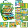 Busy Book for Toddlers & Babies 1-3 Year Old, Montessori Learning Toy Board