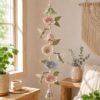 Butterfly Garden Cascade DIY Crochet Kit, Handmade Hanging Crochet Craft