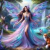Butterfly Girl DIY Paint by Numbers Kit 15.75x15.75in No Frame