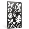 Butterfly Stencil and Flower Stencils for Crafts | Reusable Stainless Steel Metal Card for Wood Burning, Journaling, Scrapbooking, Airbrush - 4 x 7 Inch