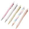 BUXGWLCH 5 Piece Ballpoint Pen Cute Metal Stationery School Office Pens