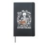 Buy Me Books Funny Reading Lover Skeleton Reading Hardcover Journal, Black