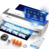 Buyounger 3-10mil Commercial Laminator, 4-Roller 13 Inch Set with 50 Sheets