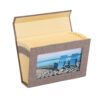 BXFIRS Cloth Cover Photo Frame Storage Album Indoor Folding Ornaments(Coffee)