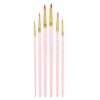 BXFIRS Nylon Hair Painted Gouache Art Brush Set 6 Combination Paintbrush Sets(Black-JoJo's Bizarre Adventure1)