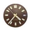 BXvltgpd 28.5mm Green Luminous Watch Dial for NH35 NH36 Automatic Movement Replacement Mod Parts(NO.3)