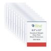 C-Line Top Loading Standard Weight Poly Sheet Protectors, Clear, 8.5 x 11 Inches, 100 per Box (62027)