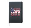 Cabana Boy 4th of July American Pool Party Mens Boys Gift Hardcover Journal, Black