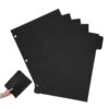 Cabilock 5 Sheets Binder Dividers for 3 Rings Binder with Separator Tabs Design Abs Material Document Separation and Organizer for School and Office Use Index Dividers