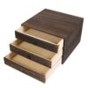 Cabilock Solid Wood Desktop Drawer Organizer Vintage Retro Desk Drawer Box with Pull Ring Wooden Table for Office Supplies School Organizer Home Desk Storage 10.03 X 9.64 X 6.49 in