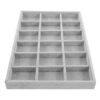 Cabilock Velvet Jewelry Tray 18 Grid Organizer Slot Drawer Display Tray